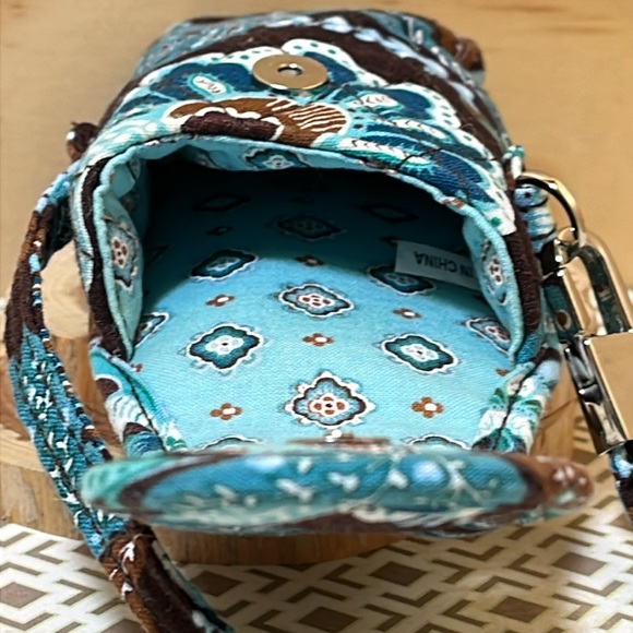 Vera Bradley Pouch Retired Java Blue Pattern - Picture 4 of 9